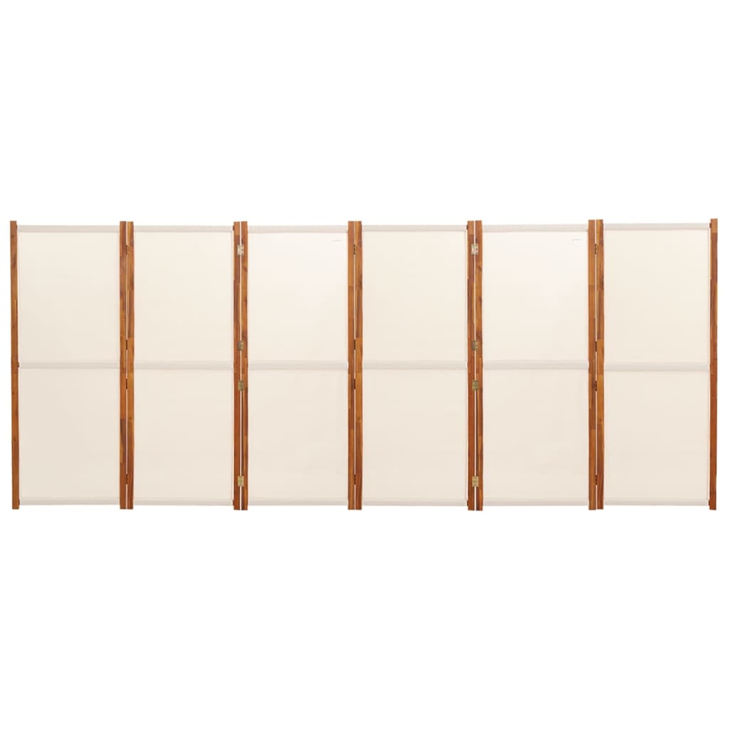 Divisorio a 6 Pannelli Bianco Crema 420x180 cm cod mxl 77062