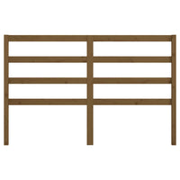 Testiera per Letto ambra 146x4x100 cm in Legno Massello di Pino 817643