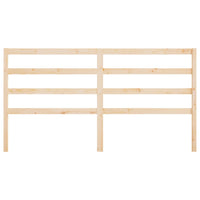 Testiera per Letto 186x4x100 cm in Legno Massello di Pino