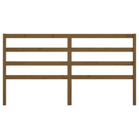 Testiera per Letto ambra 206x4x100 cm in Legno Massello di Pino 817663