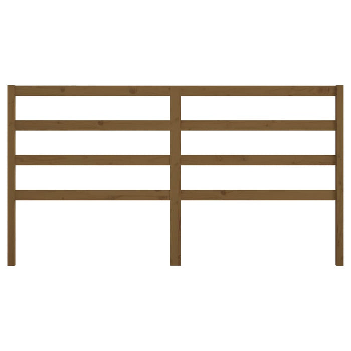 Testiera per Letto ambra 206x4x100 cm in Legno Massello di Pino 817663