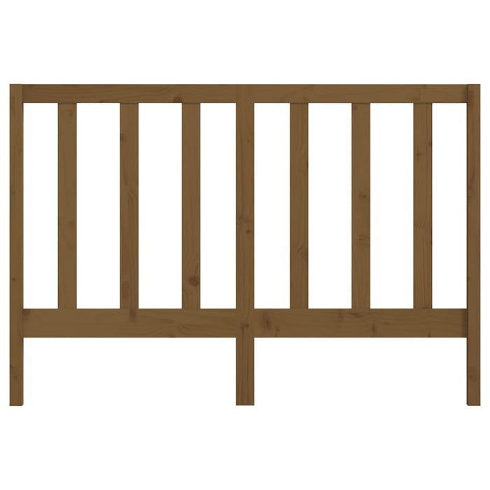 Testiera per Letto ambra 126x4x100 cm in Legno Massello di Pino 817683