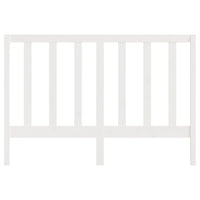 Testiera per Letto Bianca 146x4x100 cm Legno Massello di Pino 817691