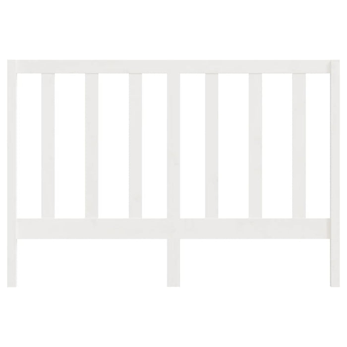 Testiera per Letto Bianca 146x4x100 cm Legno Massello di Pino 817691