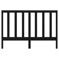 Testiera per Letto Nera 156x4x100 cm in Legno Massello di Pino 817699