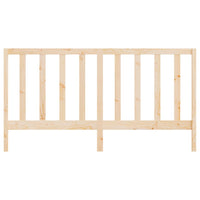 Testiera per Letto 186x4x100 cm in Legno Massello di Pino