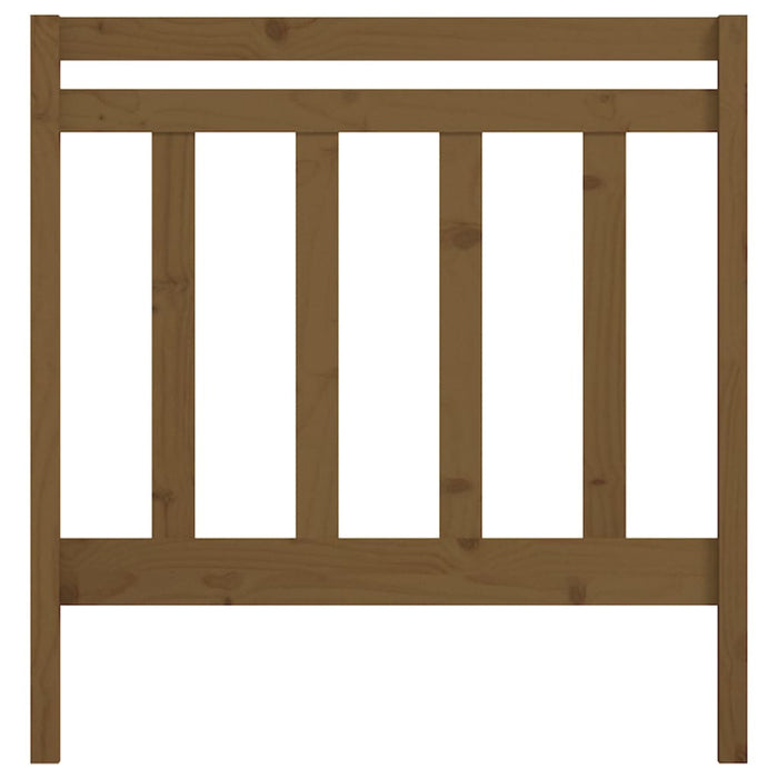 Testiera per Letto ambra 106x4x100 cm in Legno Massello di Pino 817778