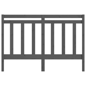 Testiera per Letto Grigia 146x4x100 cm Legno Massello di Pino 817792