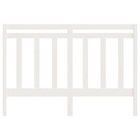 Testiera per Letto Bianca 156x4x100 cm Legno Massello di Pino 817796