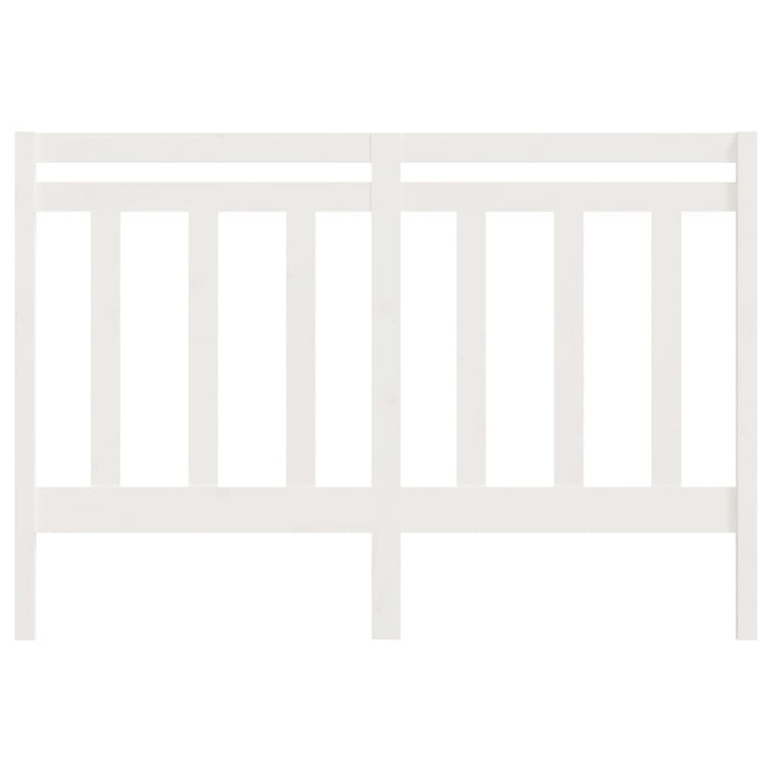 Testiera per Letto Bianca 156x4x100 cm Legno Massello di Pino 817796