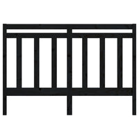 Testiera per Letto Nera 156x4x100 cm in Legno Massello di Pino cod mxl 30001