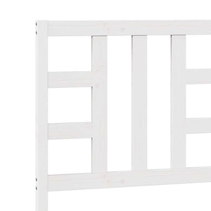 Testiera per Letto Bianca 81x4x100 cm in Legno Massello di Pino 817816