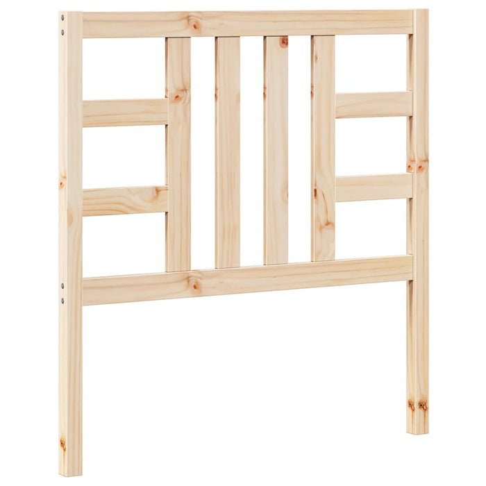 Testiera per Letto-Testata-Testiera Decorativa 96x4x100 cm in Legno Massello di Pino 374920