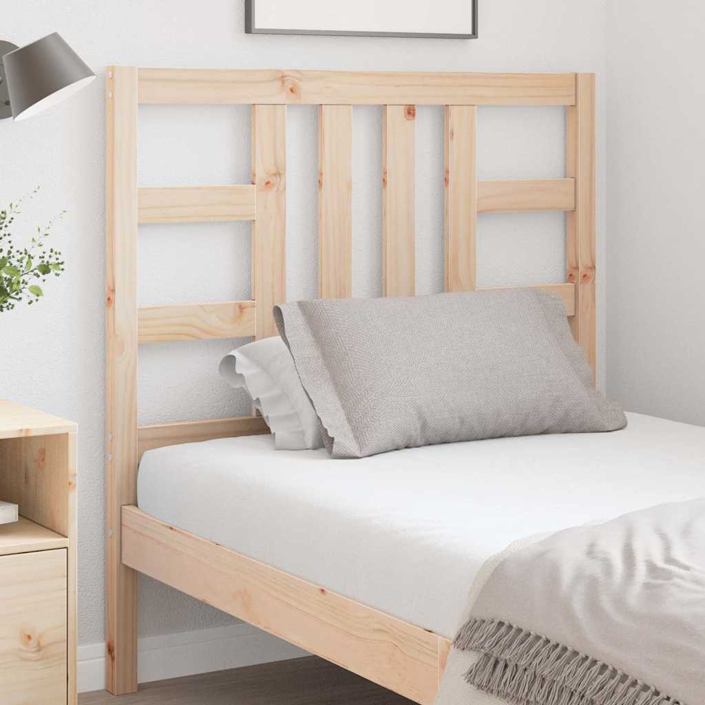 Testiera per Letto-Testata-Testiera Decorativa 96x4x100 cm in Legno Massello di Pino 374920