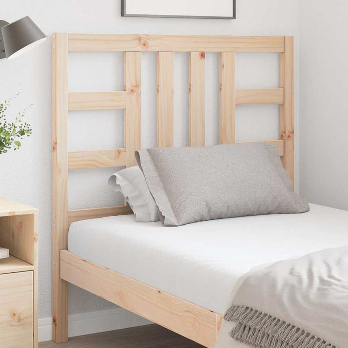 Testiera per Letto-Testata-Testiera Decorativa 96x4x100 cm in Legno Massello di Pino 374920