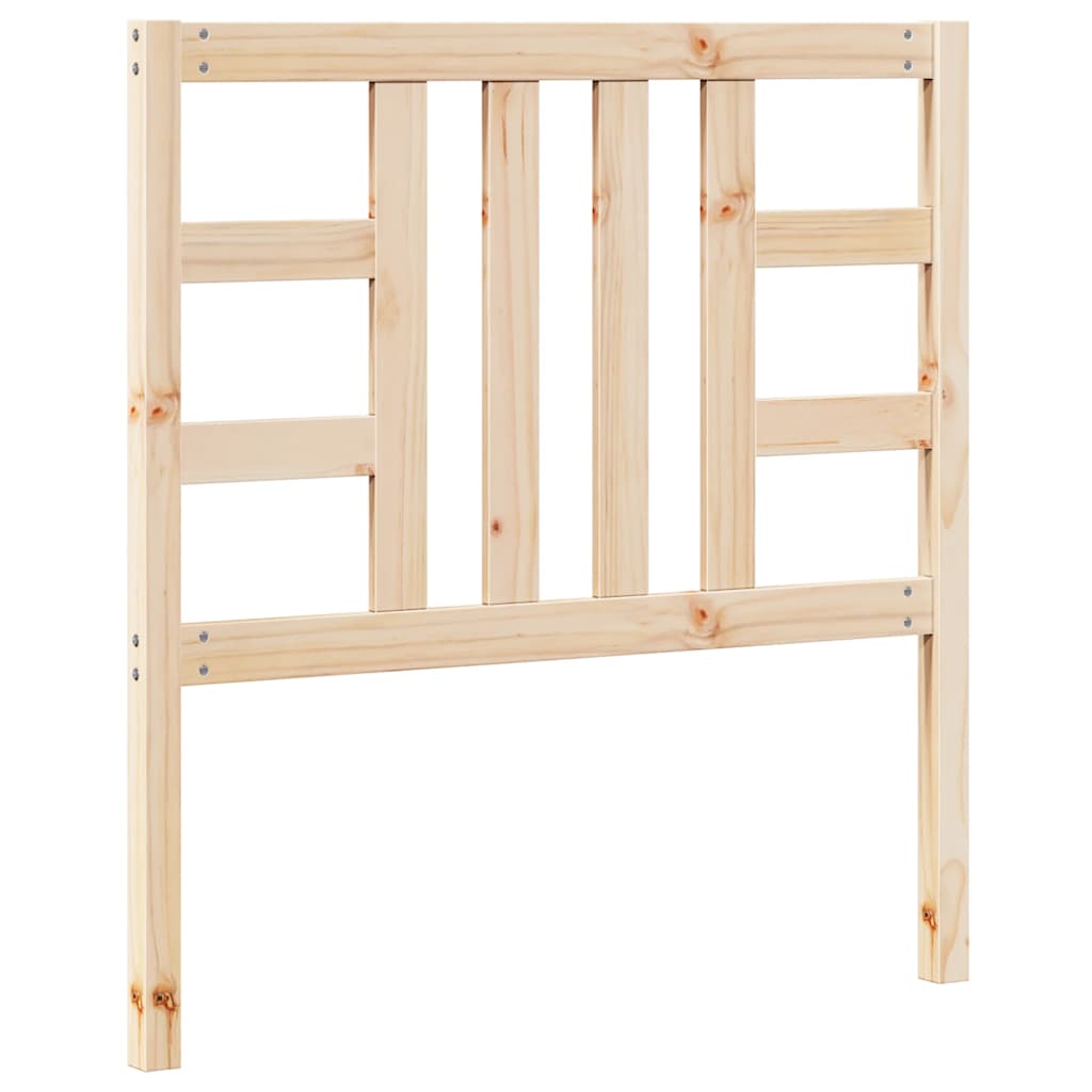 Testiera per Letto-Testata-Testiera Decorativa 96x4x100 cm in Legno Massello di Pino 374920