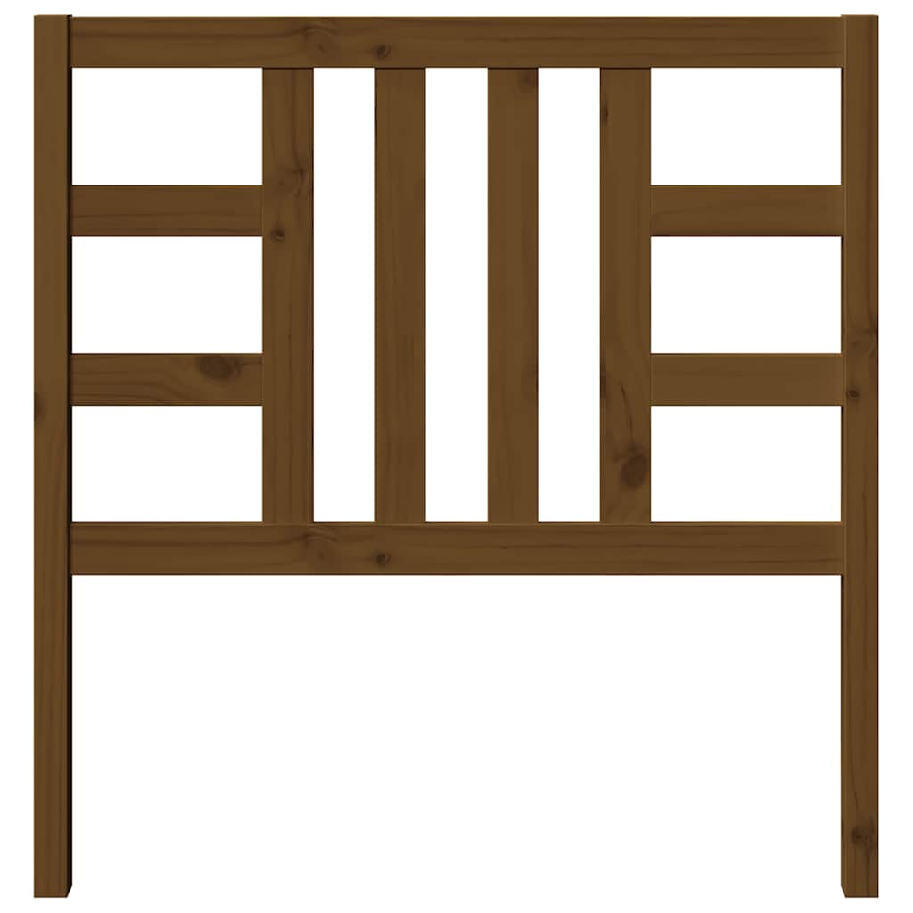 Testiera per Letto Ambra 96x4x100 cm in Legno Massello di Pino 817823