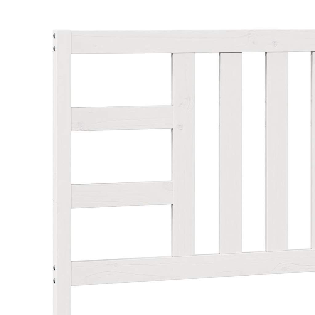 Testiera per Letto-Testata-Testiera Decorativa Bianca 106x4x100 cm Legno Massello di Pino