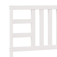 Testiera per Letto-Testata-Testiera Decorativa Bianca 106x4x100 cm Legno Massello di Pino
