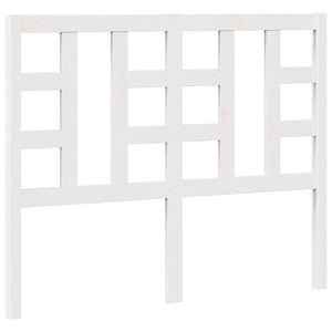 Testiera per Letto-Testata-Testiera Decorativa Bianca 126x4x100cm in Legno Massello di Pino 803833