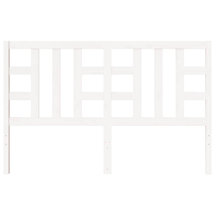 Testiera per Letto Bianca 156x4x100 cm Legno Massello di Pino 817846