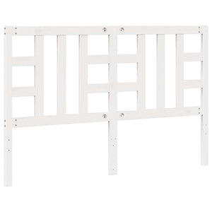 Testiera per Letto Bianca 156x4x100 cm Legno Massello di Pino 817846