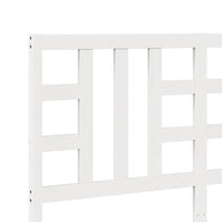 Testiera per Letto Bianca 156x4x100 cm Legno Massello di Pino 817846