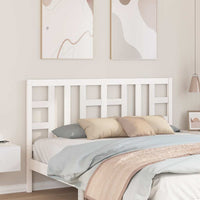 Testiera per Letto-Testata-Testiera Decorativa Bianca 156x4x100 cm Legno Massello di Pino