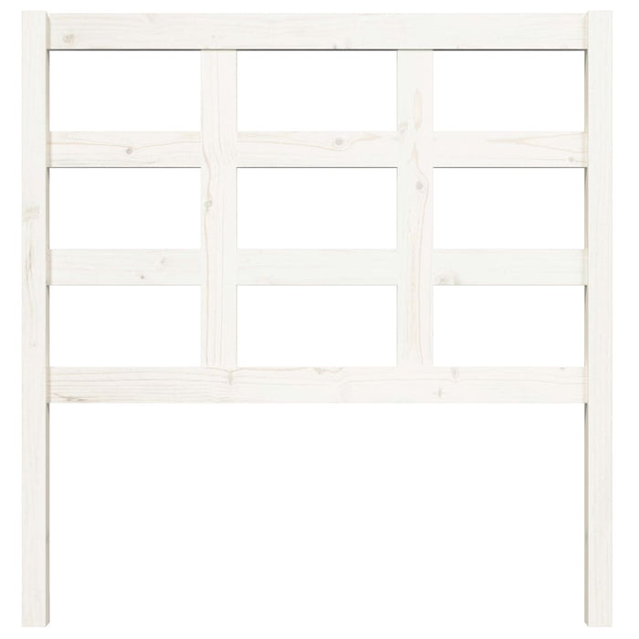 Testiera per Letto-Testata-Testiera Decorativa Bianca 95,5x4x100 cm Legno Massello di Pino 222681