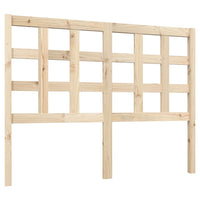 Testiera Letto 125,5x4x100 cm in Legno Massello di Pino 817880