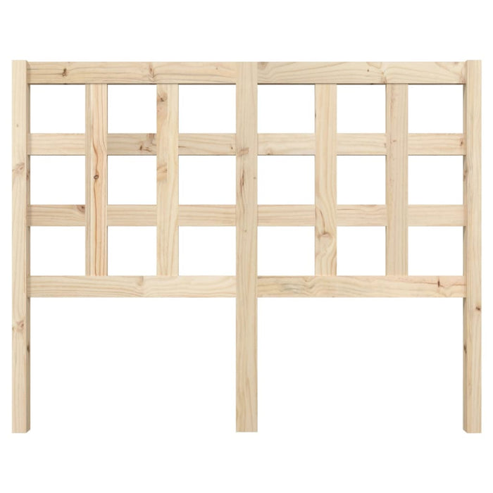 Testiera Letto 125,5x4x100 cm in Legno Massello di Pino 817880