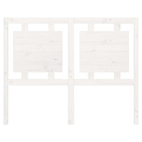 Testiera per Letto Bianca 125,5x4x100 cm Legno Massello di Pino 817931