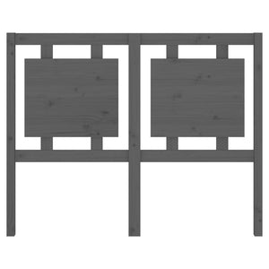 Testiera per Letto Grigia 125,5x4x100 cm Legno Massello di Pino