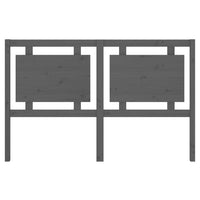 Testiera per Letto Grigia 155,5x4x100 cm Legno Massello di Pino