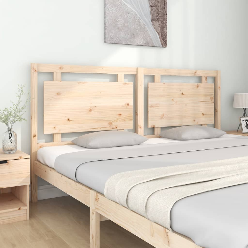Testiera per Letto 185,5x4x100 cm in Legno Massello di Pino 817955