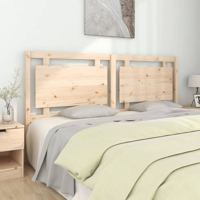 Testiera per Letto 185,5x4x100 cm in Legno Massello di Pino 817955