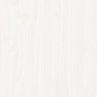 Testiera per Letto Bianca 205,5x4x100 cm Legno Massello di Pino 817961