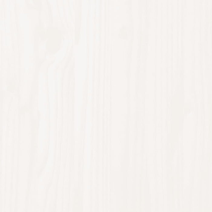 Testiera per Letto Bianca 205,5x4x100 cm Legno Massello di Pino 817961