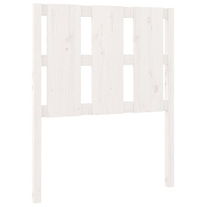 Testiera per Letto-Testata-Testiera Decorativa Bianca 80,5x4x100 cm Legno Massello di Pino 724221
