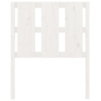 Testiera per Letto Bianca 80,5x4x100 cm Legno Massello di Pino