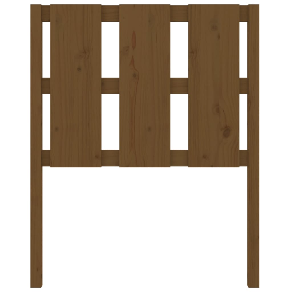 Testiera per Letto ambra 80,5x4x100cm in Legno Massello di Pino 817968