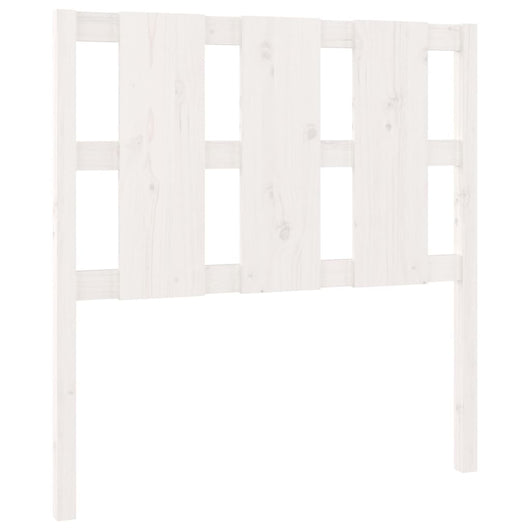 Testiera per Letto-Testata-Testiera Decorativa Bianca 95,5x4x100 cm Legno Massello di Pino 721964