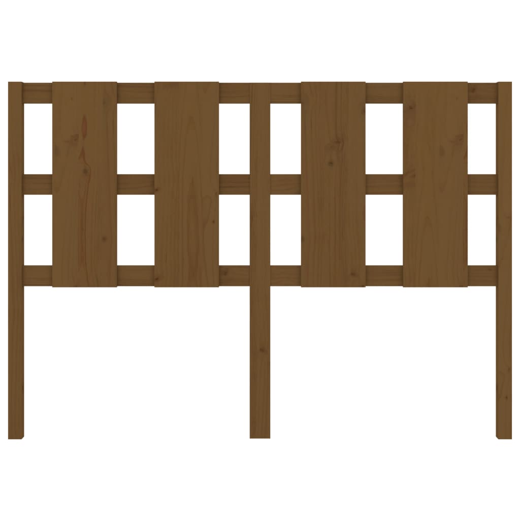 Testiera per Letto ambra 125,5x4x100 cm Legno Massello di Pino 817983