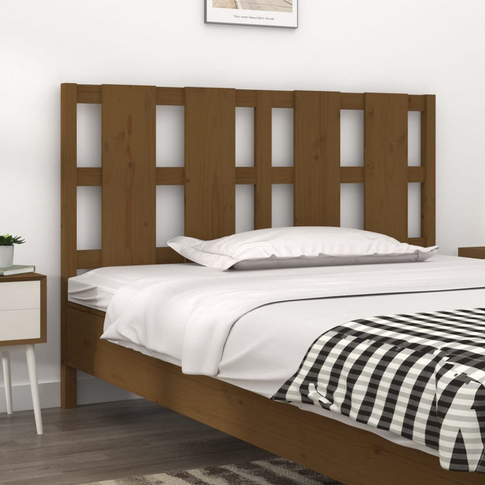 Testiera per Letto ambra 125,5x4x100 cm Legno Massello di Pino 817983