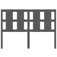 Testiera per Letto Grigia 145,5x4x100 cm Legno Massello di Pino 817992