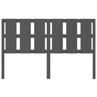 Testiera per Letto Grigia 155,5x4x100 cm Legno Massello di Pino 817997