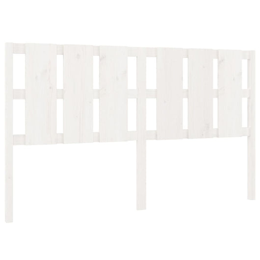 Testiera per Letto-Testata-Testiera Decorativa Bianca 165,5x4x100 cm Legno Massello di Pino 446177
