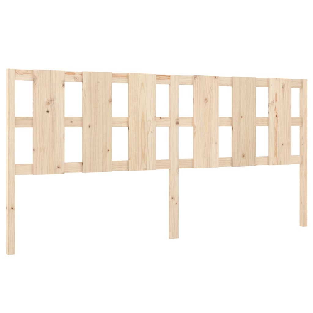 Testiera per Letto 205,5x4x100 cm Legno Massello di Pino 818010