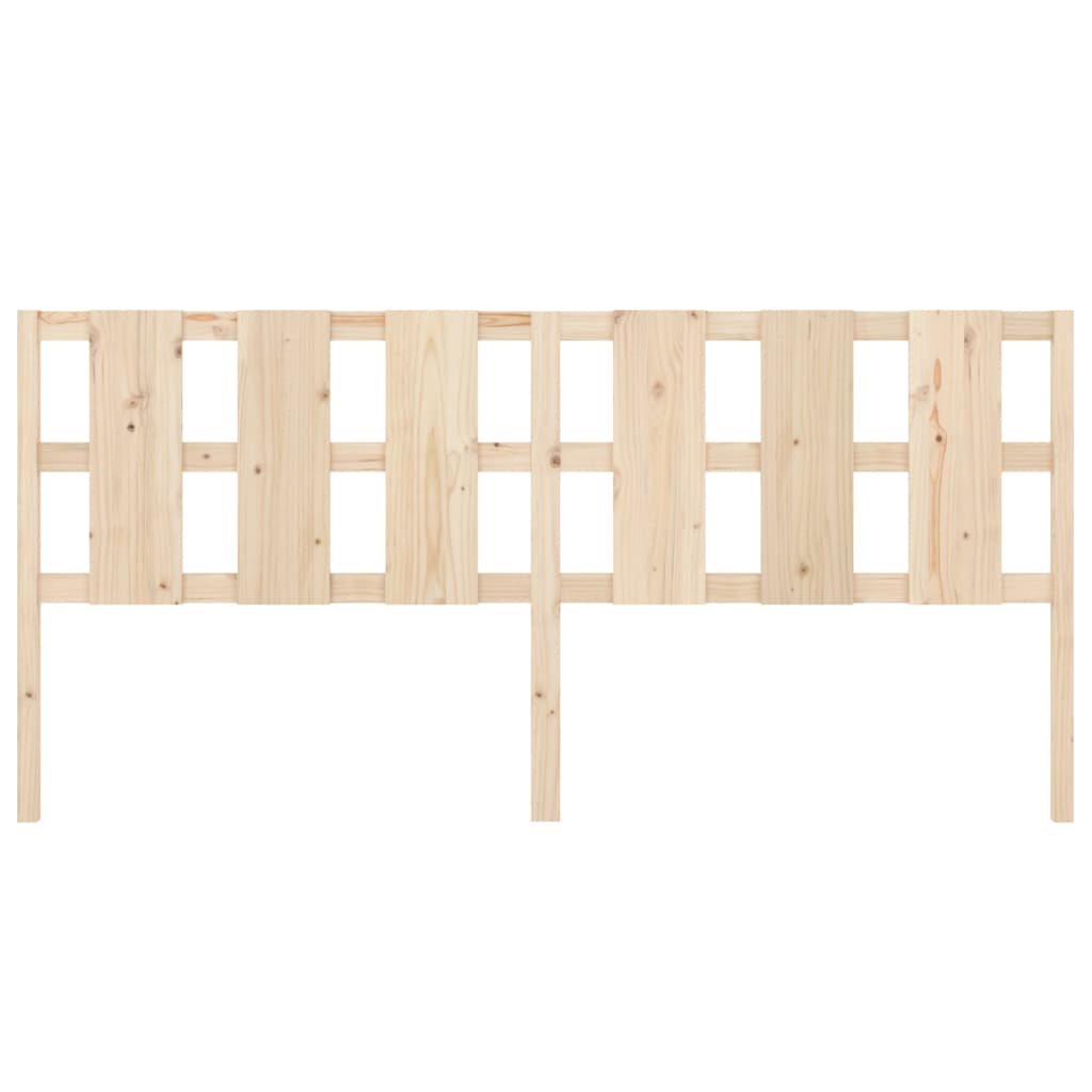 Testiera per Letto 205,5x4x100 cm Legno Massello di Pino 818010