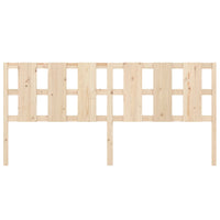 Testiera per Letto 205,5x4x100 cm Legno Massello di Pino 818010